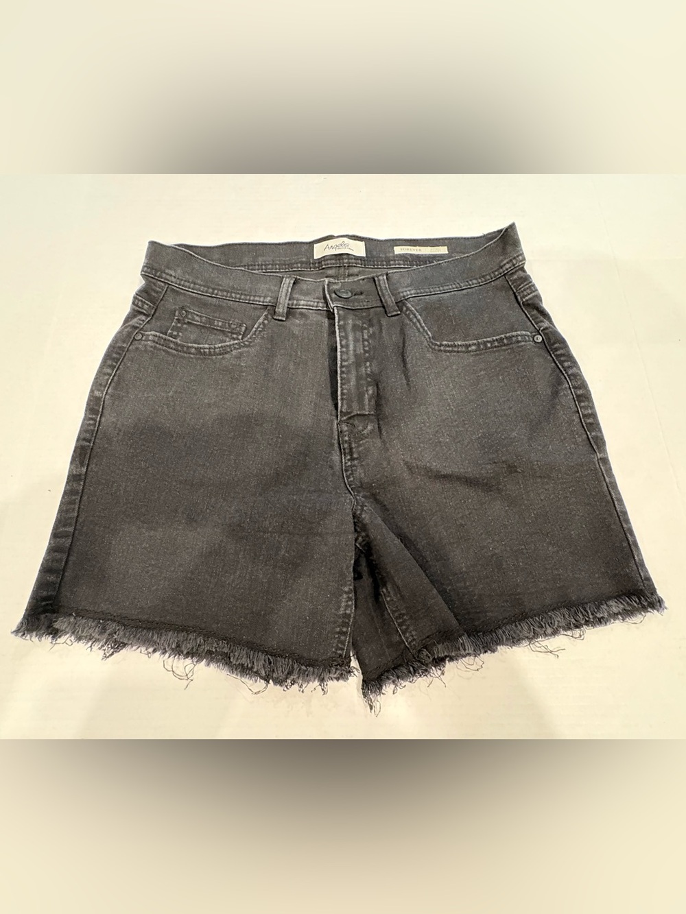 Forever Young Black Denim Shorts